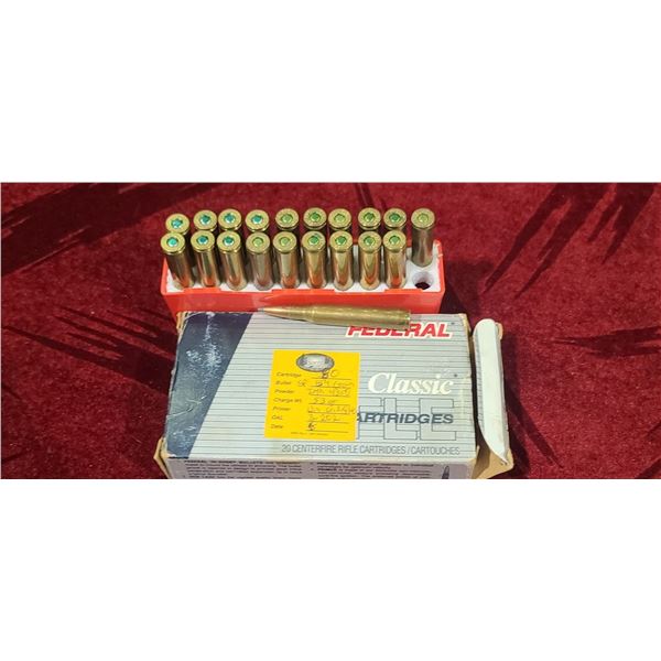 20 HAND LOADED .280 REM SP 150GR - MORE INFO ON LOADS IN PICTURE