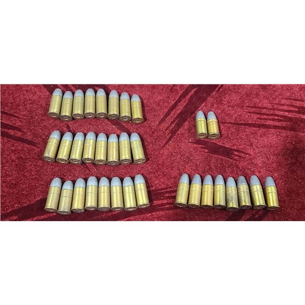 24 .455 COLT HIGH BRASS, QTY 8 .455 COLT ROUND NOSE HIGH BRASS, AND 2 OTHER DATED 1928 AND 1930 - CO
