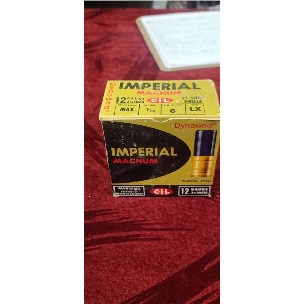 25 IMPERIAL MAGNUM 12GA 2 3/4" 1 1/2OZ - SHOT 6 - DRAMS MAX -  DYNAWAD