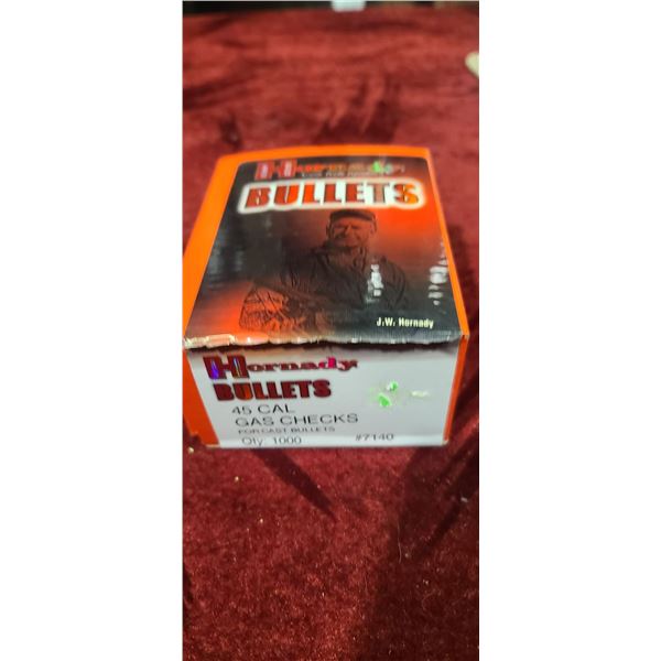 HORNADY .45CAL GAS CHECKS FOR CAST BULLETS QTY 1000