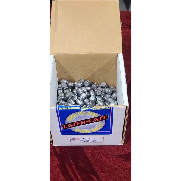 271 +/- COUNT OF .44CAL 200G RN FP .431 BULLETS