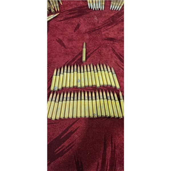 39 ROUNDS OF ARMY SURPLS 30-06 RED TIPPED AMMUNITION