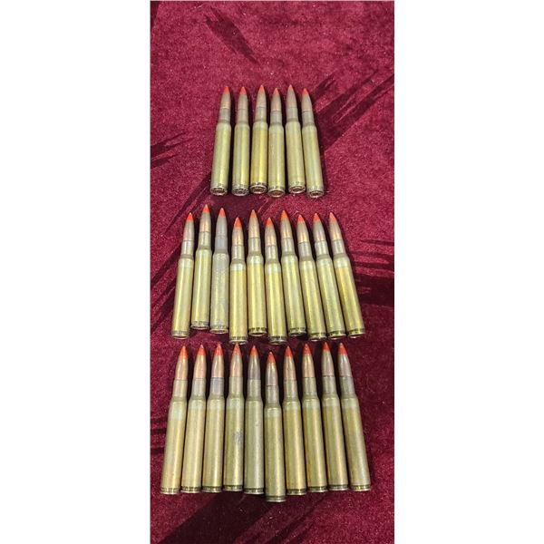 26 ROUNDS OF RED TIPPED .30-06 BALL ARMY SURPLUS MARKINGS R.A. 1941   300  Z