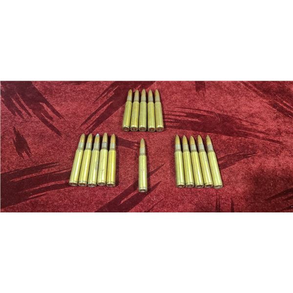 QTY 16 ROUNDS OF .30-06SPRG DEN 42 SOFT POINT HOLLOW POINT ROUNDS