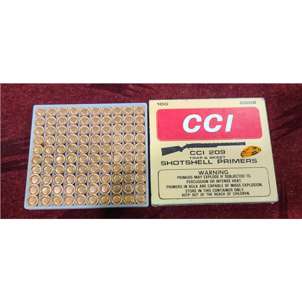 100 CCI 209 TRAP AND SKEET SHOTSHELL PRIMERS
