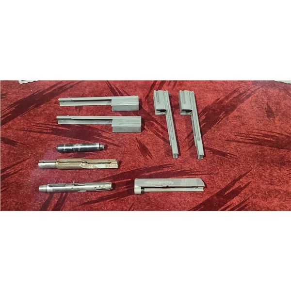 PISTOL PARTS INCLUDING: SLIDE FOR COLT KKIV SERIES 80 MUSTAND 380 AUTO PLUSII AND OTHER