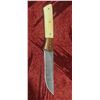 Image 4 : DAMASCUS KNIFE AND LEATHER SHEATH