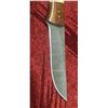 Image 5 : DAMASCUS KNIFE AND LEATHER SHEATH