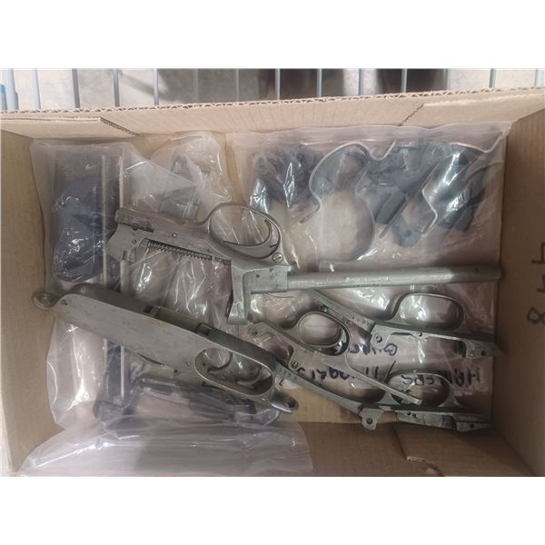 BOX OF ASSORTED GUN PARTS