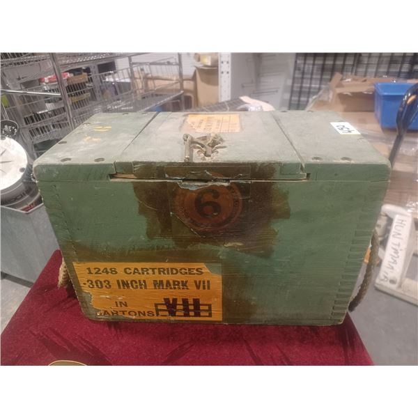 ORIGINAL 303 MARK VII AMMO CRATE NO CONTENT