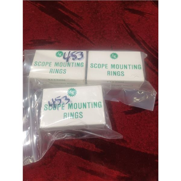 3 SETS OF S&K SCOPE RINGS