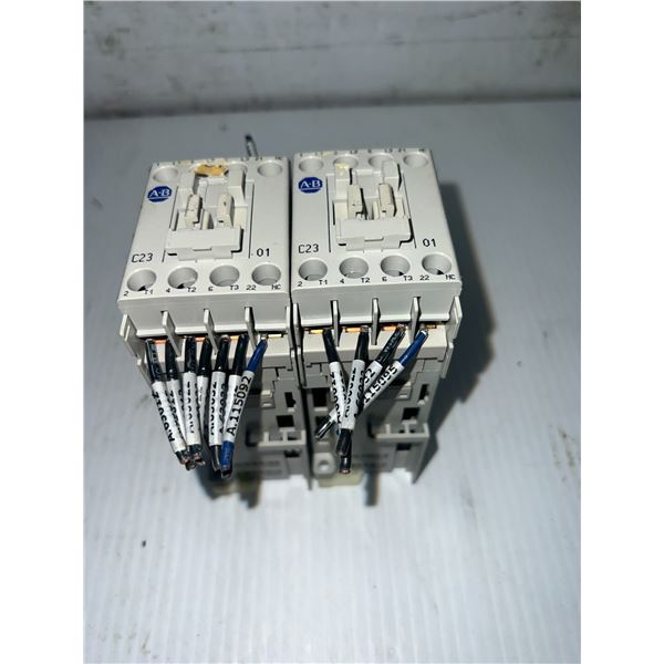 Lot of (2) Allen-Bradley #100-C23D*01 Contactors - 24V Coils