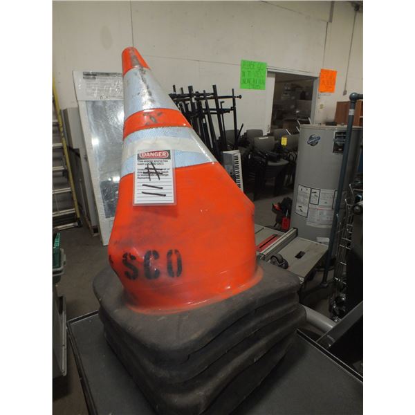 4 Safety Cones