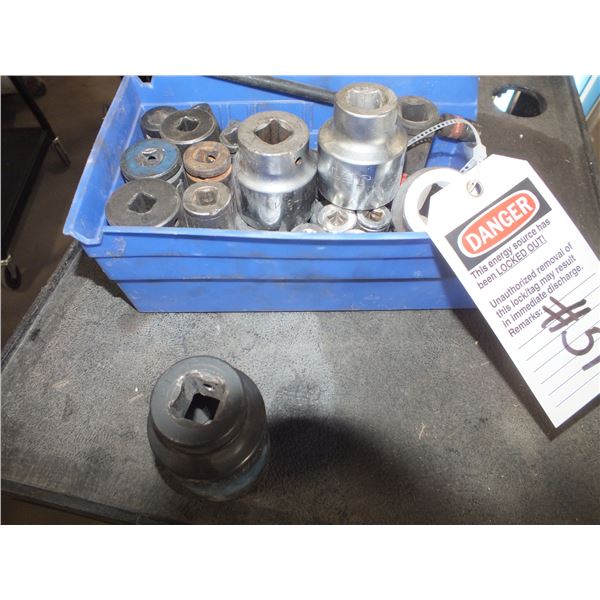 Small Bin Of Assorted Sockets