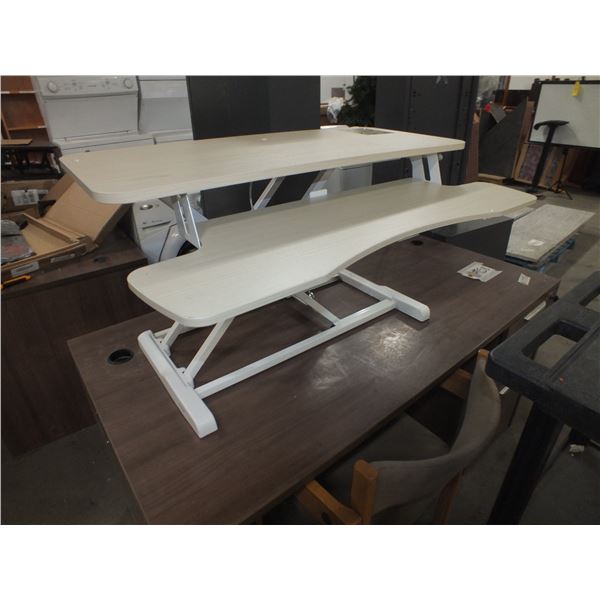 White Desk Riser