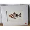 Image 8 : 4 Prints "Sunrise",  "Family" - "Haida Killer Whale" - Haida Salmon