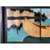 Image 2 : Framed Canoe on Ceramic Tiles