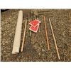 Image 1 : Lot of Garden Tools plus roll Vapour Barrier