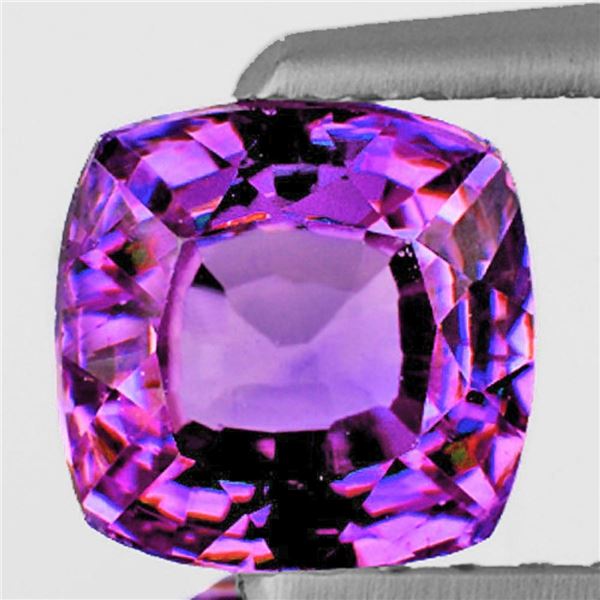 Natural  Cushion Violet Sapphire {Flawless-VVS}