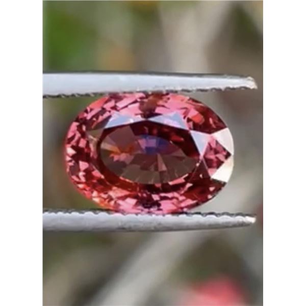 Natural Mahange Padparadscha Spinel 3.28 Cts - Untreated/Certified