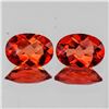 Image 1 : Natural Reddish Orange Andesine Pair [Flawless-VVS]