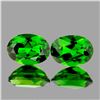 Image 1 : Natural  Chrome Green Diopside Pair{Flawless-VVS1}