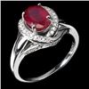 Image 1 : Natural Pigeon Blood Red Ruby Ring