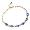 Image 2 : Natural Unheated Oval Kyanite 7x5 MM Bracelet