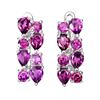 Image 1 : Natural Rhodolite Garnet Earrings