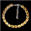 Image 2 : Natural Oval 8x6 mm Top Rich Yellow Citrine Bracelet