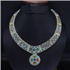 Image 1 : Tibet Natural Stone Tribal Queen Royal Necklace