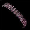 Image 1 : Natural African Pink Rhodolite Garnet Bracelet