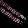 Image 3 : Natural African Pink Rhodolite Garnet Bracelet
