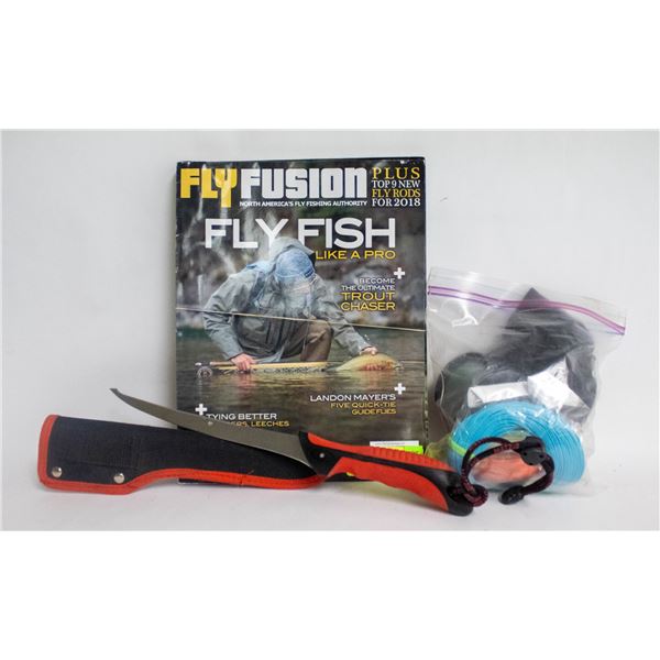 BUNDLE OF FLY FISHING MAGAZINES AND MATUSO FILLET
