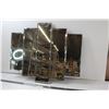 Image 1 : Five Panel Mirror/Wall Art - 29"x24" - Small Chip on Corner as Pictured