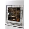 Image 1 : Metal Framed Mirror - 26"x22"