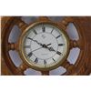 Image 2 : Wooden Ship Steering Wheel Clock (Works, Battery Powered)