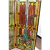 Image 5 : Mission Stained Glass Fireplace Screen - 28" x 43"