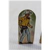 Image 2 : (3) Tin Litho Targets - Western Themed