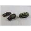 Image 2 : (3) Army-Themed Pullback Toy Cars