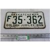 Image 1 : 1955 Saskatchewan License Plate - Golden Jubilee