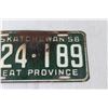 Image 2 : 1956 Saskatchewan License Plate
