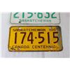 Image 2 : (2) Saskatchewan License Plates - 1967 and 1968