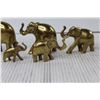 Image 2 : (5) Brass Elephants