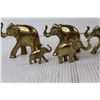 Image 3 : (5) Brass Elephants