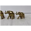 Image 4 : (5) Brass Elephants