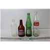 Image 1 : (4) Glass Drink Bottles - Coca Cola, Canada Dry