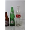 Image 2 : (4) Glass Drink Bottles - Coca Cola, Canada Dry