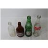 Image 4 : (4) Glass Drink Bottles - Coca Cola, Canada Dry