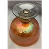 Image 3 : Carnival Glass Large Stemmed Footed Flared Candy Dish